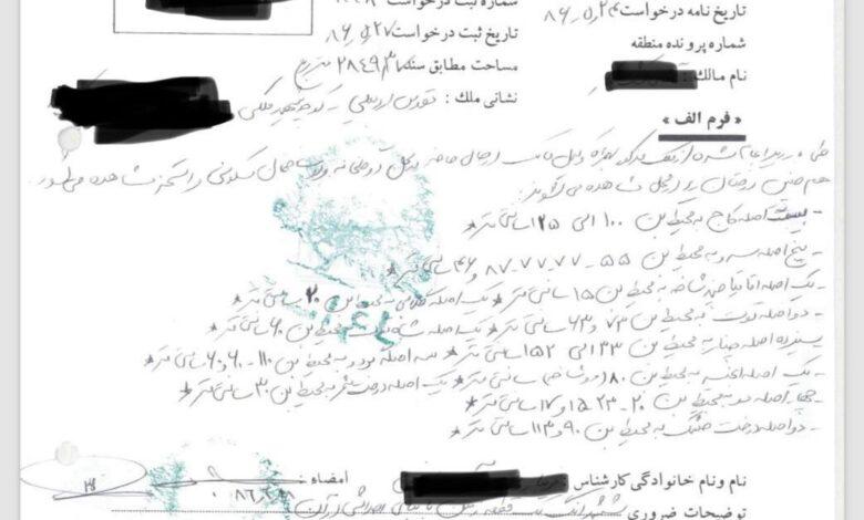 سند کمیسیون ماده 7 باغ زعفرانیه