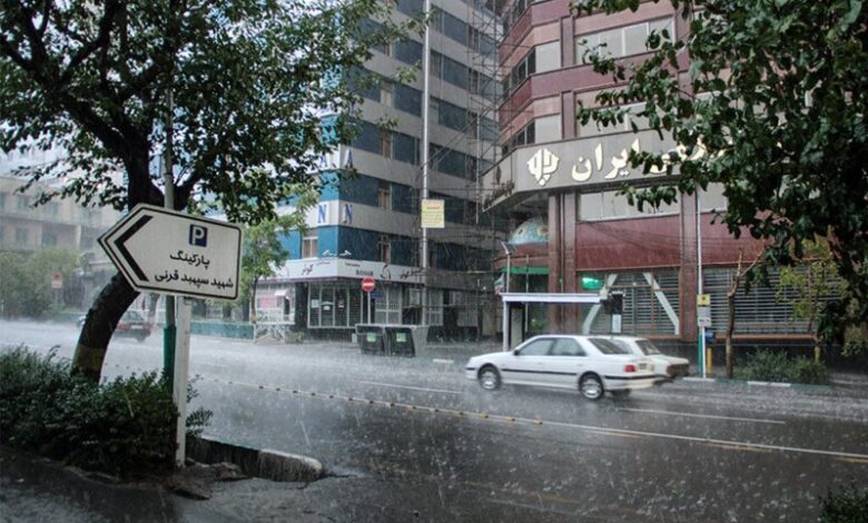 هشدار بارش باران و برف در تهران تا روز پنج شنبه