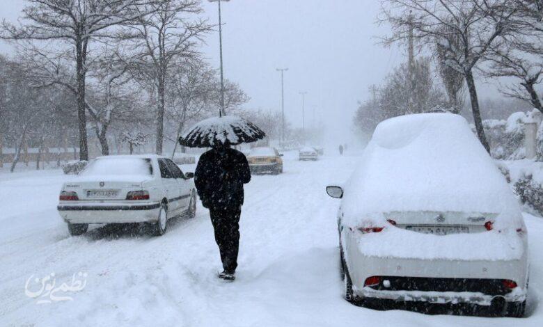 چشم تهرانیها به برف روشن میشود +نقشه