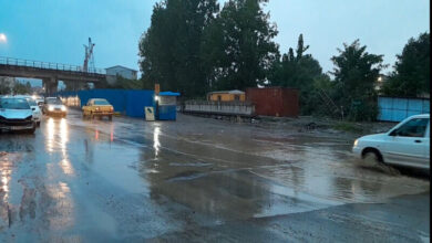 بارش شدید باران در  بندر آستارا