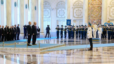 استقبال رسمی رئیسجمهور قزاقستان از پزشکیان