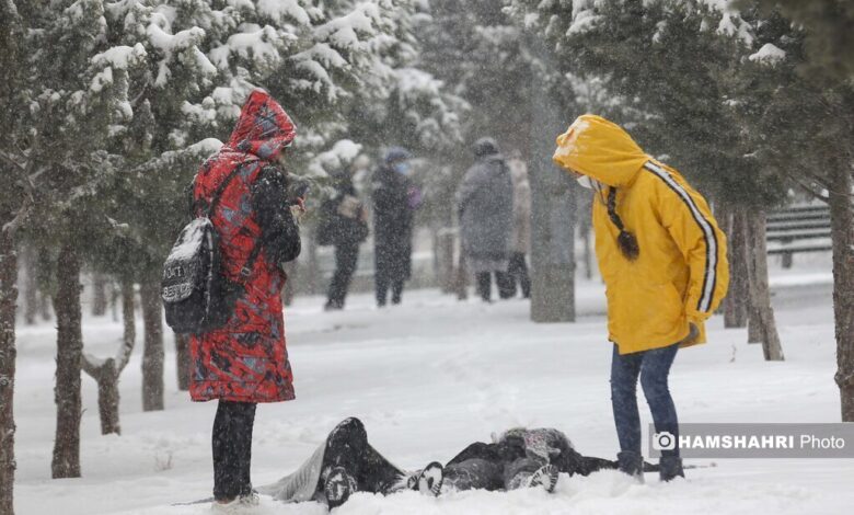 برف سامانه بارشی زمستان