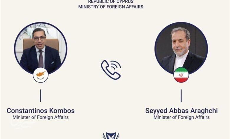 وزیر خارجه قبرس با عراقچی