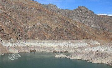 ذخیره آب در سد کرج تقریبآ هیچ؛ ۹۷ درصد مخزن خالی شد