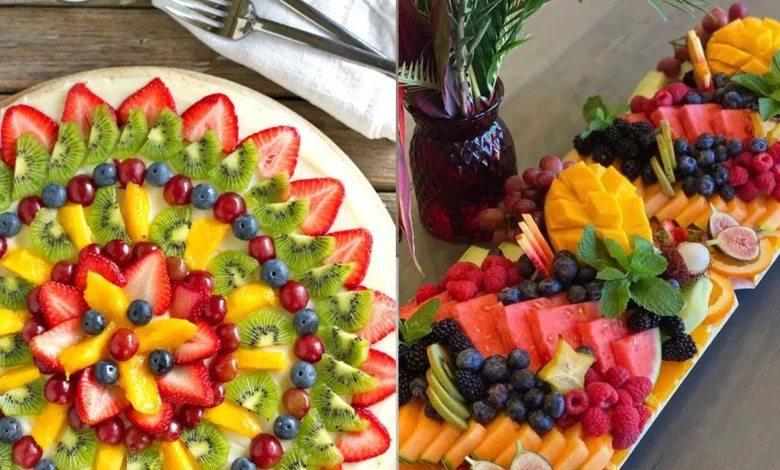 تزیین میوه شب یلدا در سینی