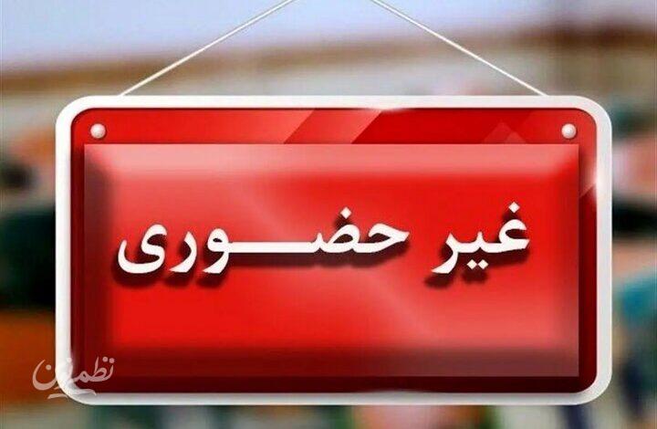 مدارس ابتدایی شهر کرمان دوشنبه غیر حضوری شد