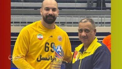 هندبال قهرمانی آسیا؛ سرپوشی، بهترین بازیکن دیدار ایران و استرالیا شد