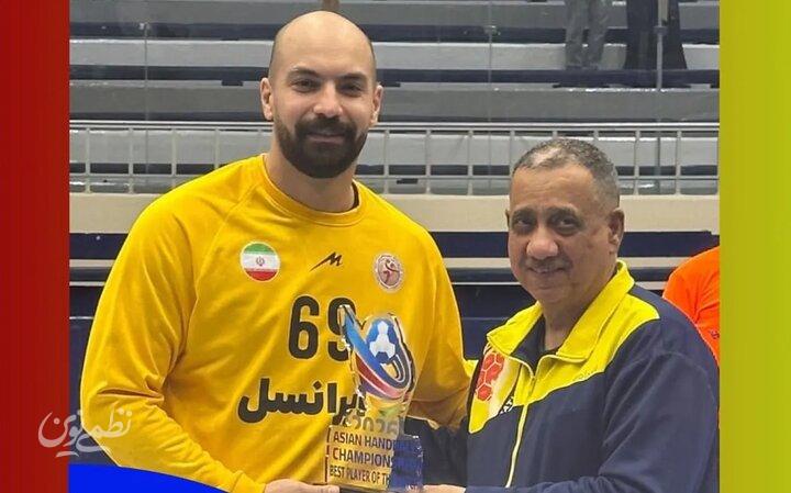 هندبال قهرمانی آسیا؛ سرپوشی، بهترین بازیکن دیدار ایران و استرالیا شد