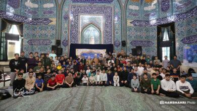 مراسم معنوی اعتکاف در حسینیه ارشاد تهران