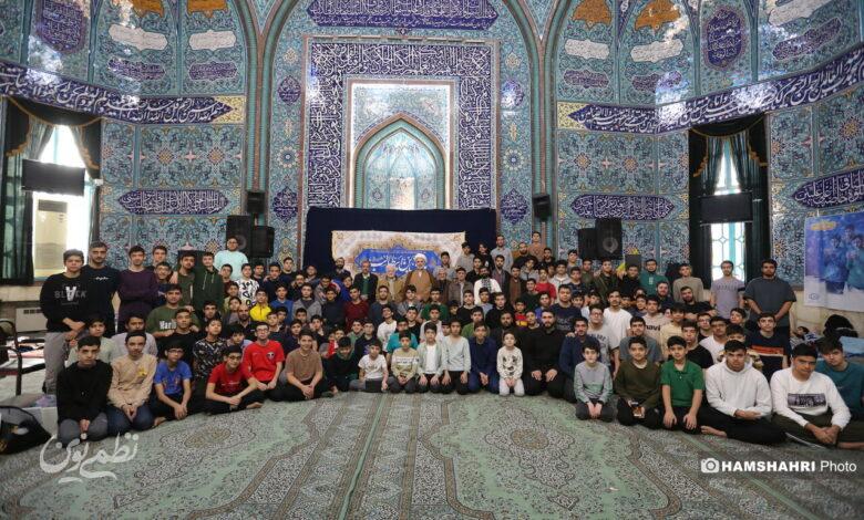 مراسم معنوی اعتکاف در حسینیه ارشاد تهران