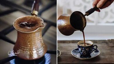 طرز تهیه قهوه ترک روی گاز با شیر جوش