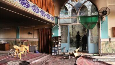 مساجد آتش زده توسط اغتشاشگران در تهرانپارس