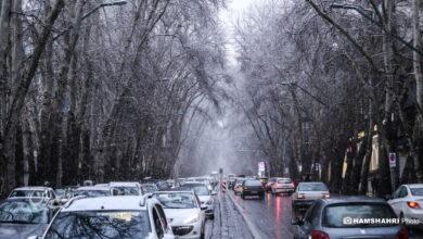 بارش برف در تهران
