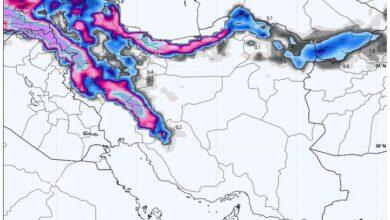 ورود سامانه بارشی جدید به کشور از فردا؛ تشدید آلودگی هوا در ۶ استان