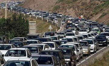 ترافیک نیمهسنگین در محور کرج ـ چالوس