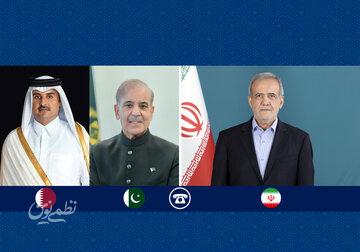 تماس تلفنی پزشکیان با امیر قطر و نخست وزیر پاکستان/ شرط پزشکیان برای مذاکره با آمریکا / اگر آمریکا طرفدار دیپلماسی است ...