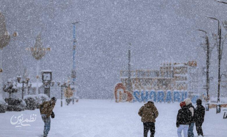 یخبندان قطبی بر فراز اردبیل