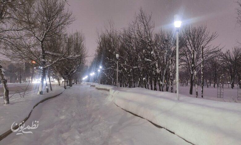 یخبندان قطبی بر فراز اردبیل