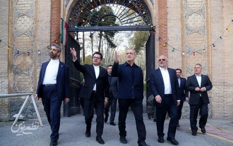 بازدید سرزده رییس جمهور از بخش های آسیب از جنگ سعدآباد