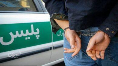 تعقیب و گریز پلیس و دستگیری سارق زن
