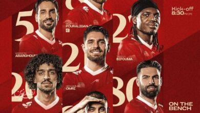 ترکیب پرسپولیس برای دیدار با چادرملو اعلام شد