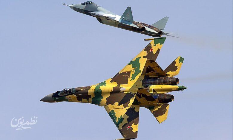 Sukhoi Su-35BM and Sukhoi T-50 Belyakov