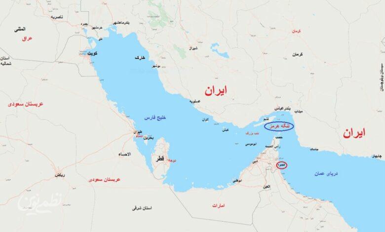 نقشه - تنگه هرمز