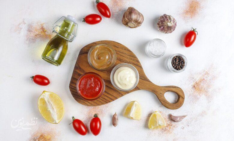طرز تهیه انواع سس و چاشنی