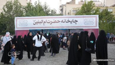 اهتزاز بزرگترین پرچم عزای حسینی در منطقه گردشگری عباس آباد