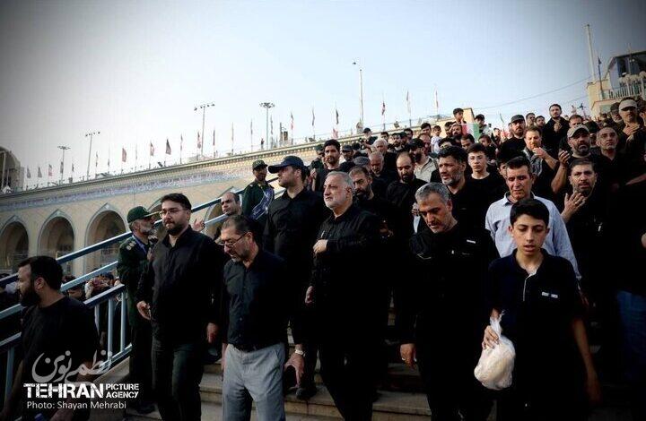شهردار تهران در مراسم تشییع رهبر شهید