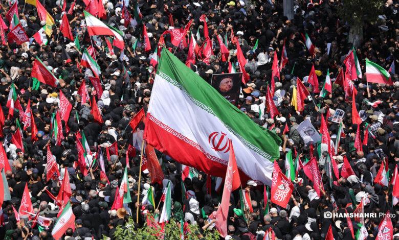تشییع پیکر رهبر شهید در تهران
