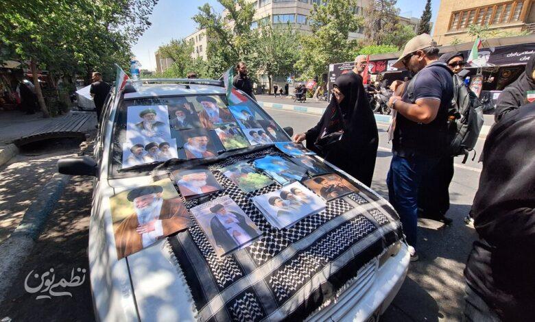 پرایدی که در تشییع رهبر شهید از همه سبقت گرفت