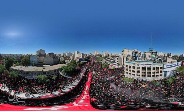 تشییع رهبر شهید در مشهد
