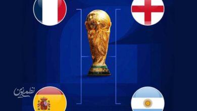 جدول نیمه نهایی