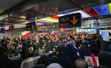 ثبت بیش از ۷ میلیون سفر با مترو تهران تا صبح امروز