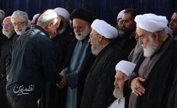 تصاویری از گفتگوی پزشکیان و آملی لاریجانی با فرزند ارشد رهبر شهید انقلاب