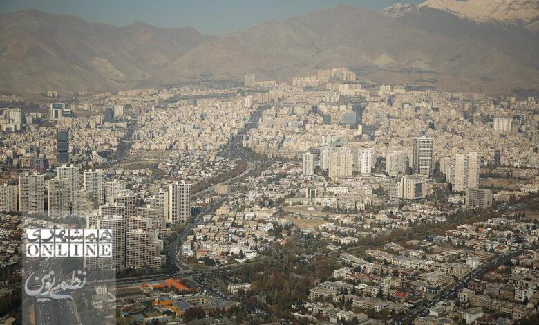 نمای تهران از برج میلاد