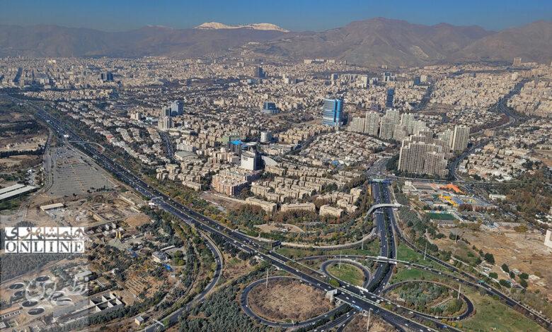 نمای تهران از برج میلاد