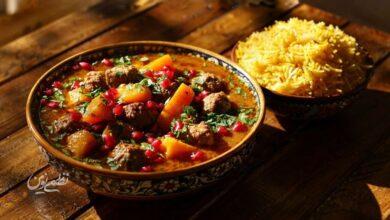 خورشت کدو حلوایی