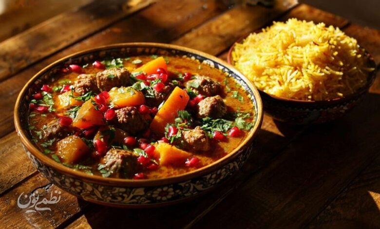 خورشت کدو حلوایی