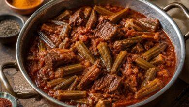 خورشت بامیه