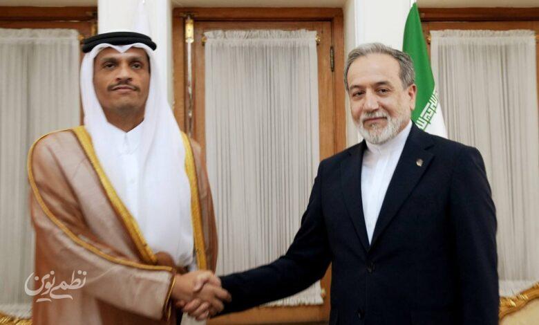 دیدار نخستوزیر قطر با عراقچی