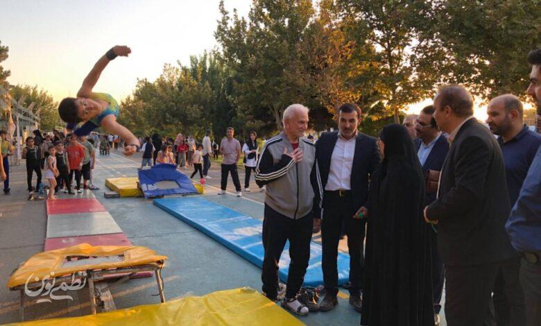 جشنواره ورزشی فرهنگی .بازدید شمس احسان
