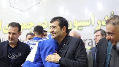 بدرقه جودوکاران اعزامی به ناگویا توسط وزیر ورزش
