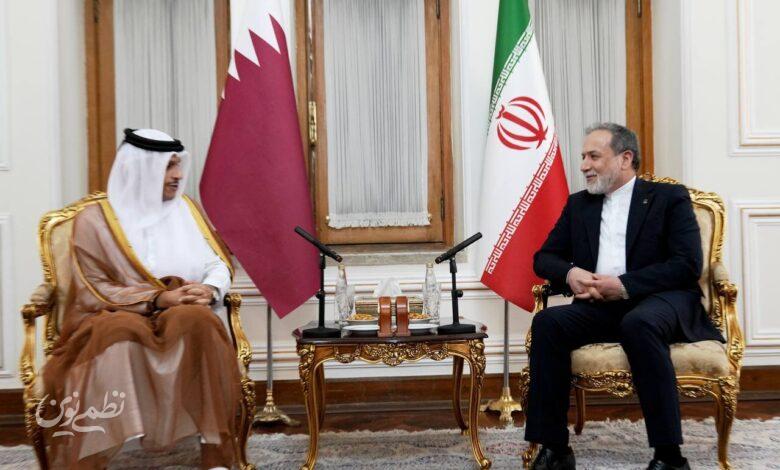 دیدار نخست‌وزیر قطر با عراقچی