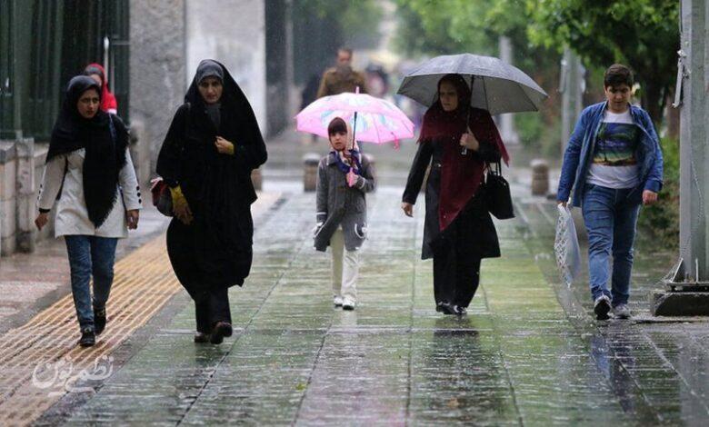 کدام استانهای ایران امروز بارانی میشوند؟