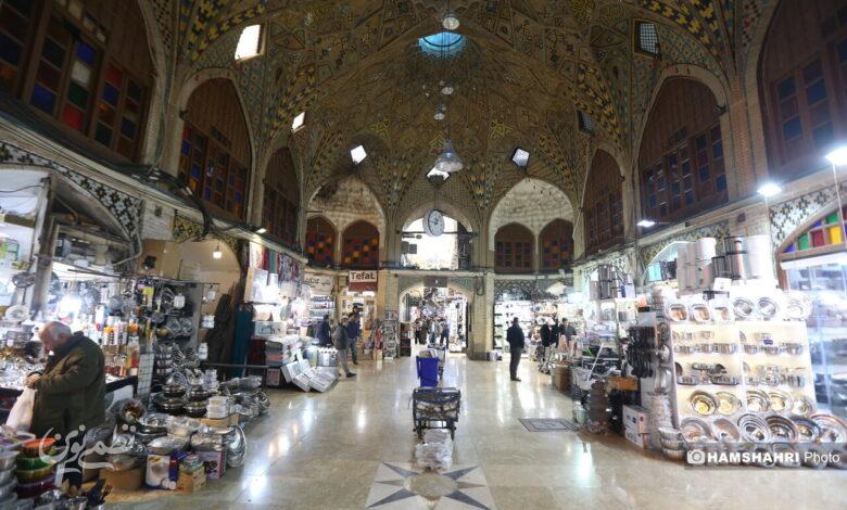 بازار تهران در آرامش و فعالیت روزمره
