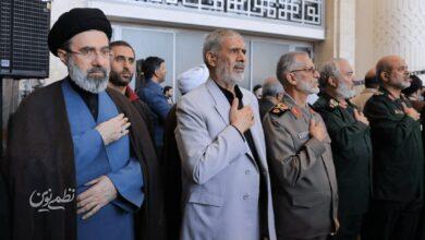آیت الله مجتبی خامنه ای رهبر انقلاب در جمعه نصر
